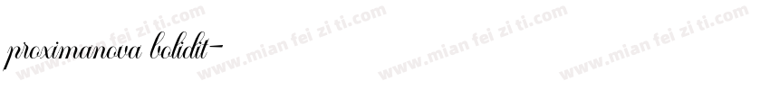 proximanova bolidit字体转换